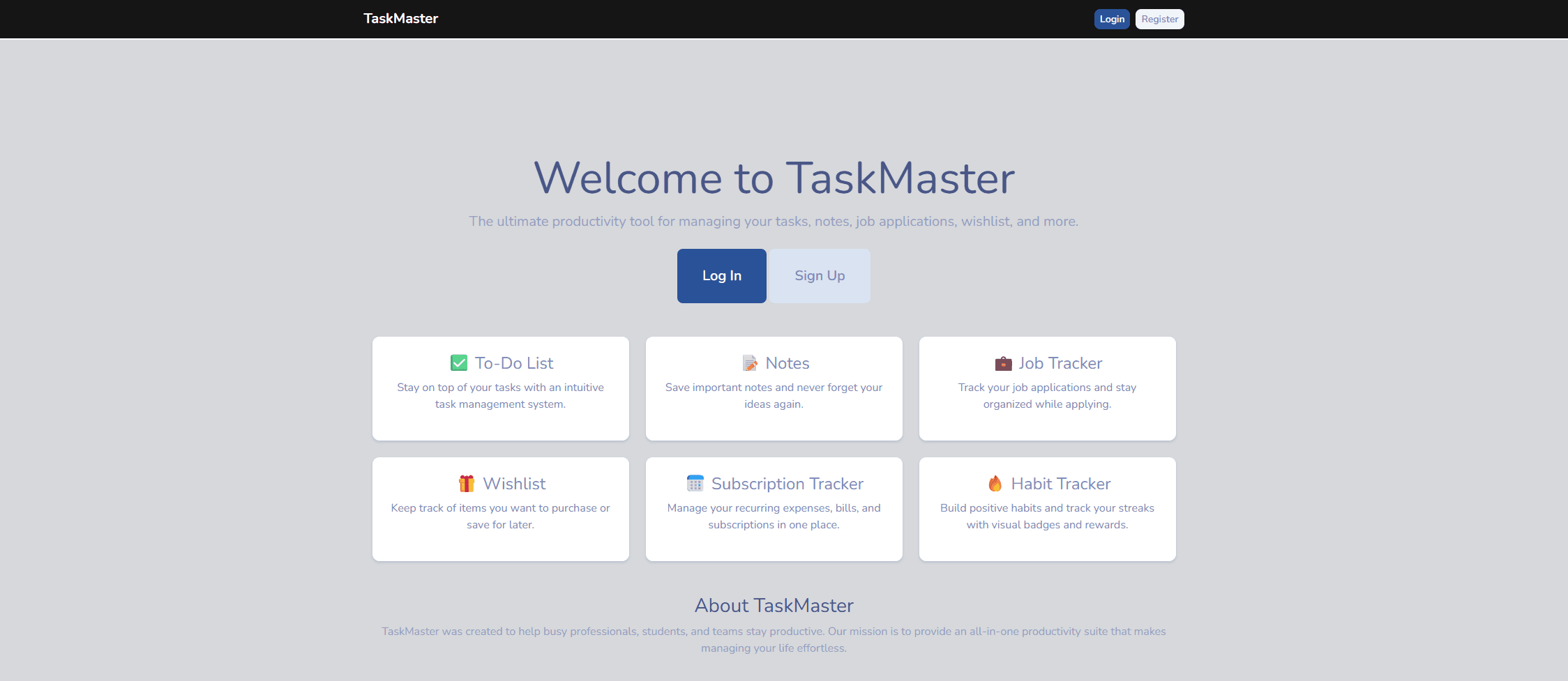 Internal Workflow & Task Management System project screenshot